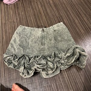 Mustard Seed Gray Denim Skirt